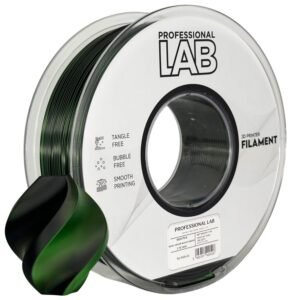 Silk PLA Dual Color black green 1 kg 3D spausdinimo filamentas