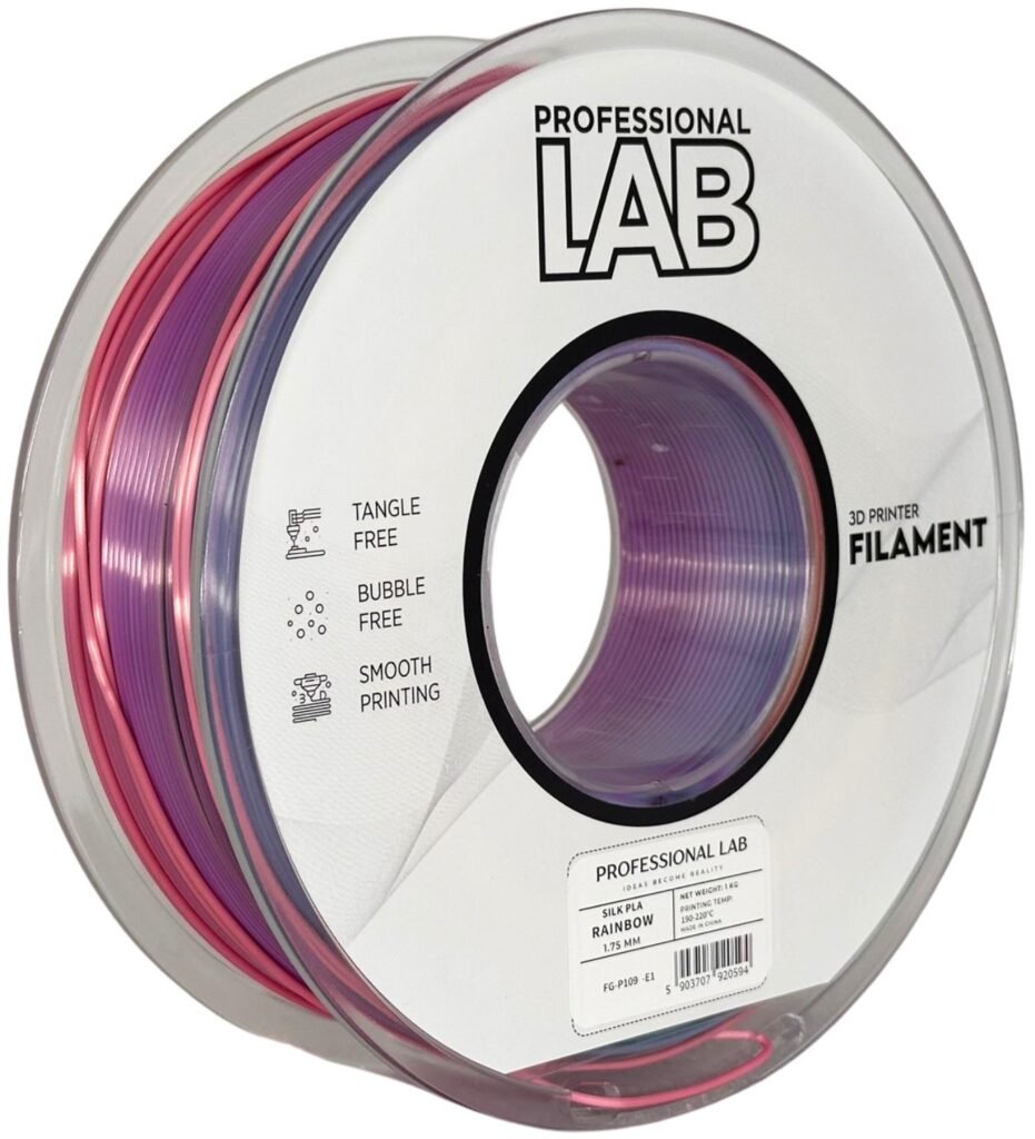 Silk PLA rainbow 1 kg 3D spausdinimo filamentas