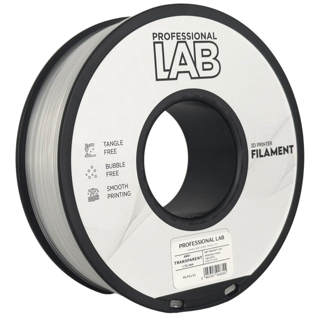 ABS+ transparent | Prof Lab 3D spausdinimo filamentas