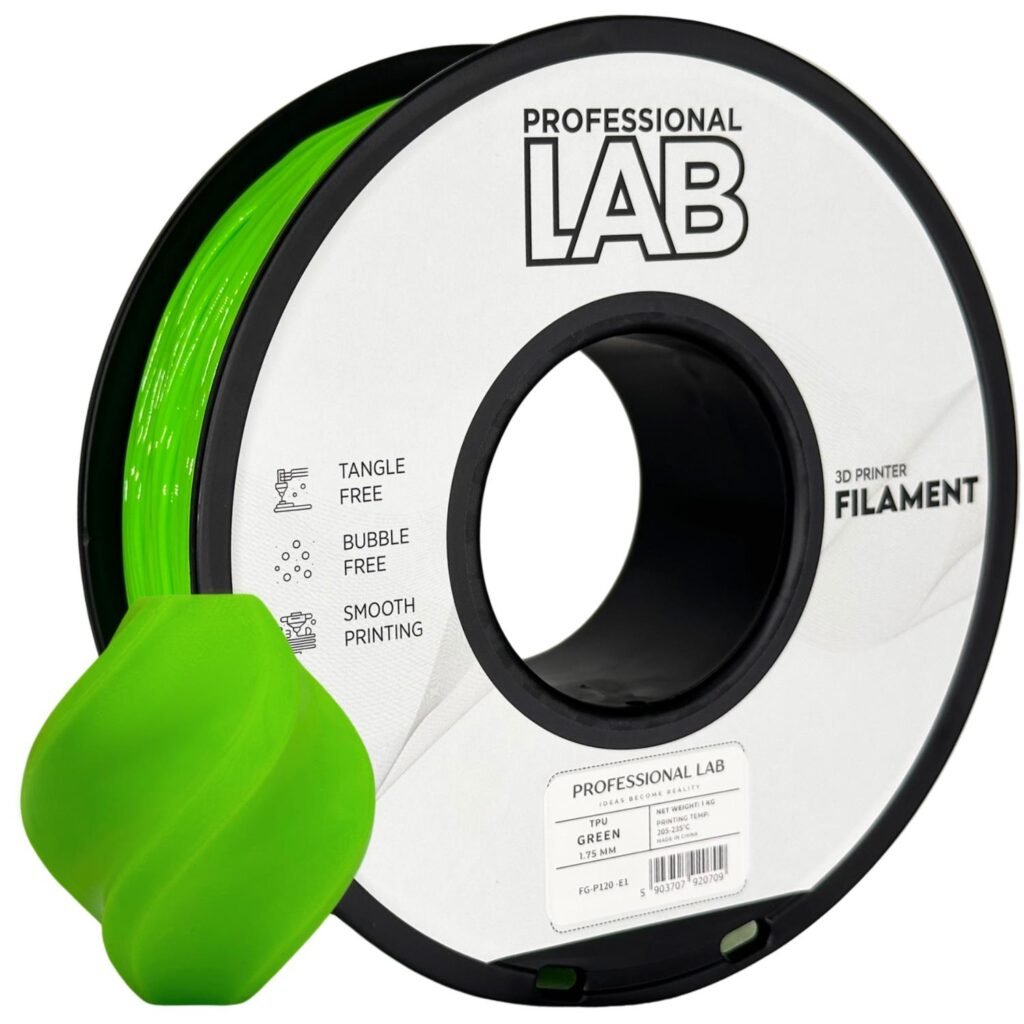 TPU green 1 kg 3D spausdinimo filamentas