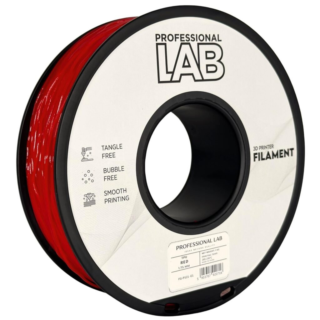 TPU red 1 kg 3D spausdinimo filamentas