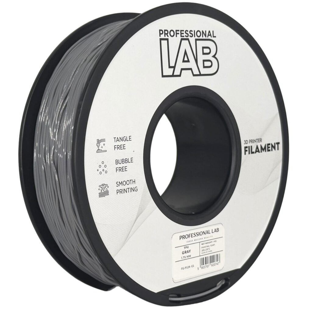 TPU gray 1 kg 3D spausdinimo filamentas