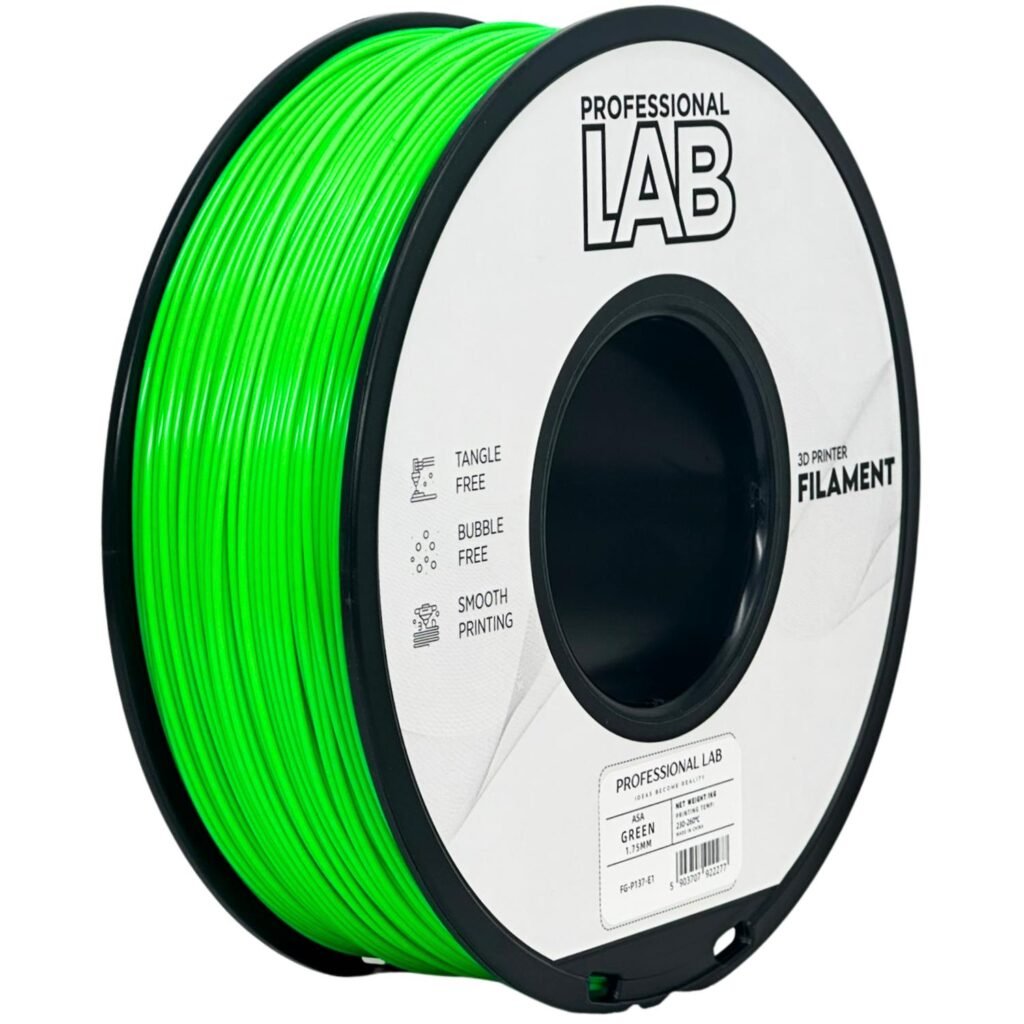 ASA green 1 kg 3D spausdinimo filamentas