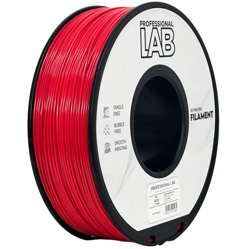 ASA red 1 kg 3D spausdinimo filamentas