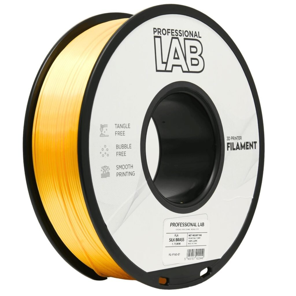 PLA silk brass 1 kg 3D spausdinimo filamentas