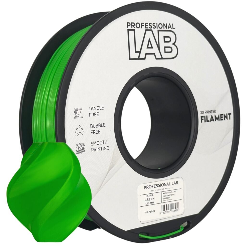 HS PLA green 1 kg 3D spausdinimo filamentas