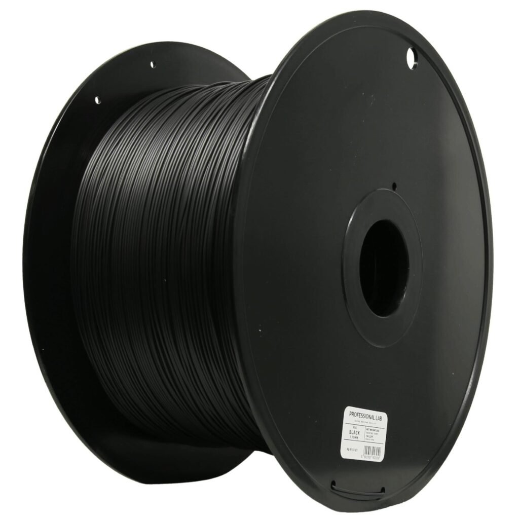 PLA black 5 kg 5 kg 3D spausdinimo filamentas