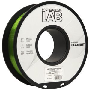 PETG transparent green (1 kg) 3D spausdinimo filamentas