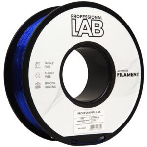 PETG transparent blue (1 kg) 3D spausdinimo filamentas