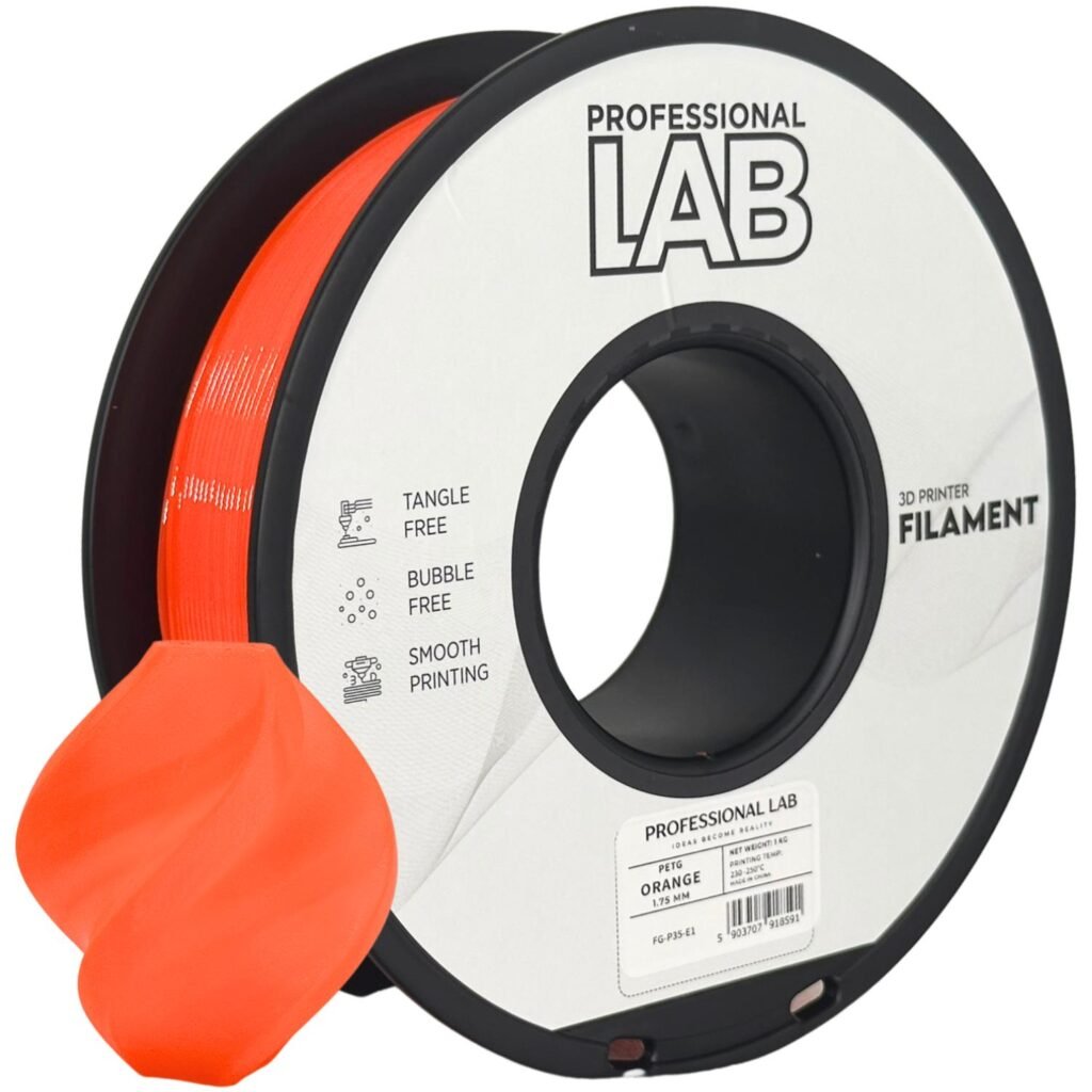 PETG orange 1 kg 3D spausdinimo filamentas