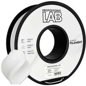 PLA+ white 1 kg 3D spausdinimo filamentas