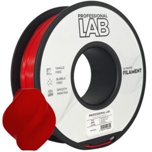 PLA+ red 1 kg 3D spausdinimo filamentas