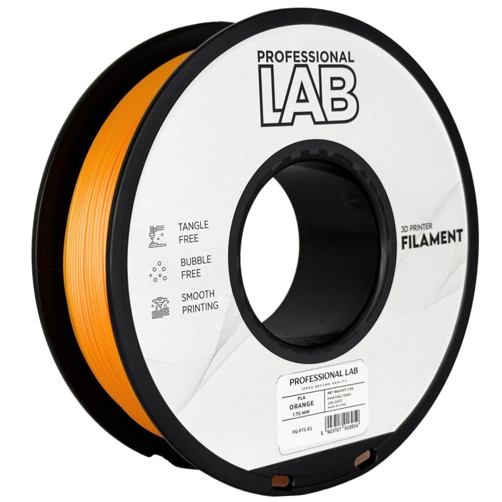 PLA orange 1 kg 3D spausdinimo filamentas