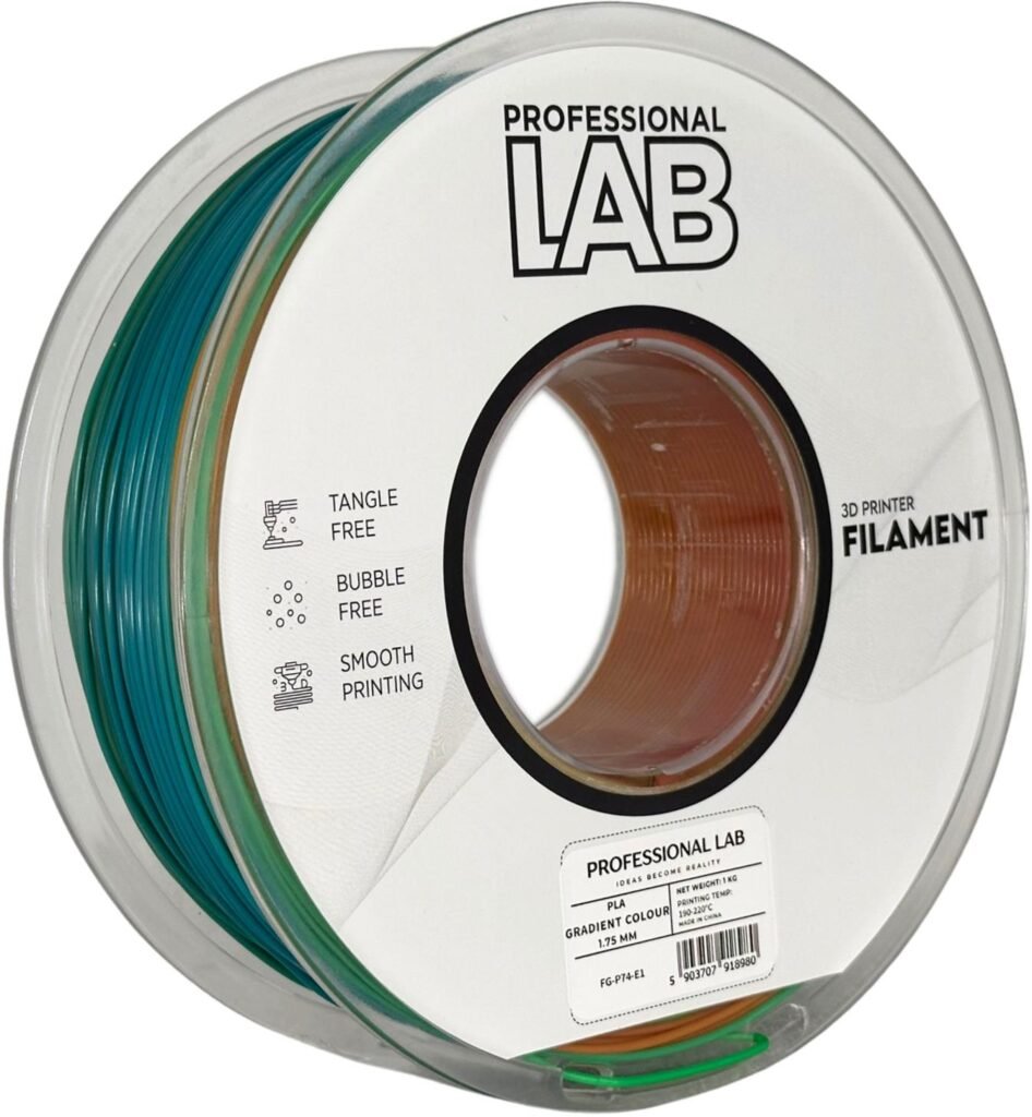 PLA gradient colour 1 kg 3D spausdinimo filamentas
