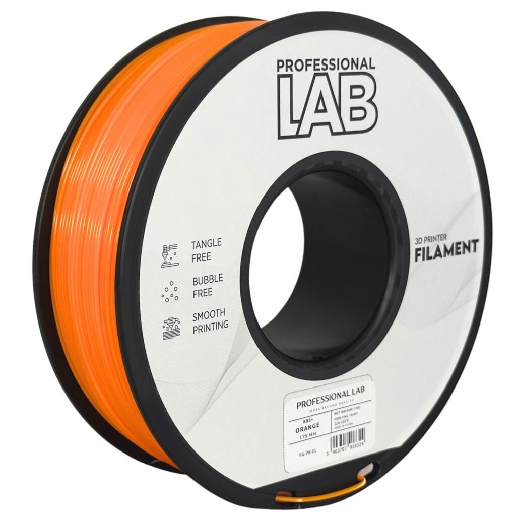 ABS+ orange 1 kg 3D spausdinimo filamentas