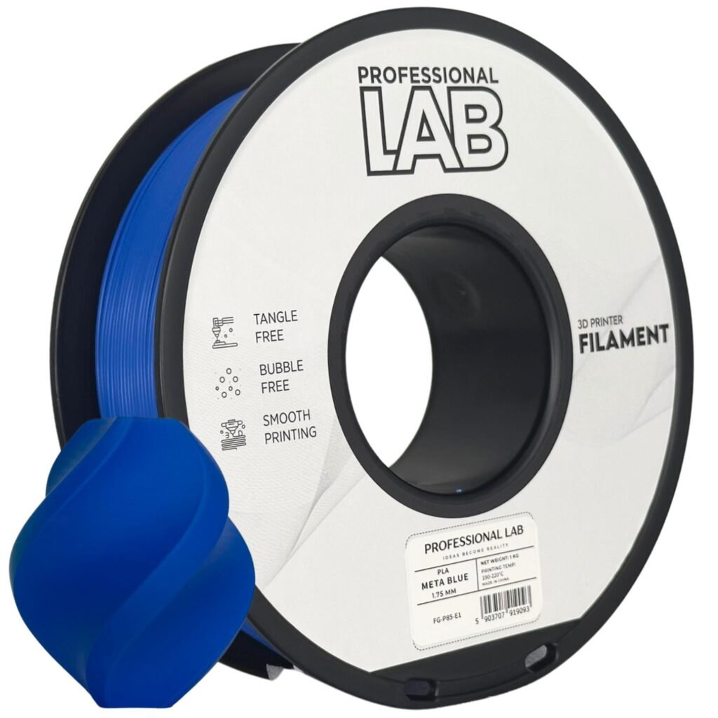 PLA meta blue 1 kg 3D spausdinimo filamentas