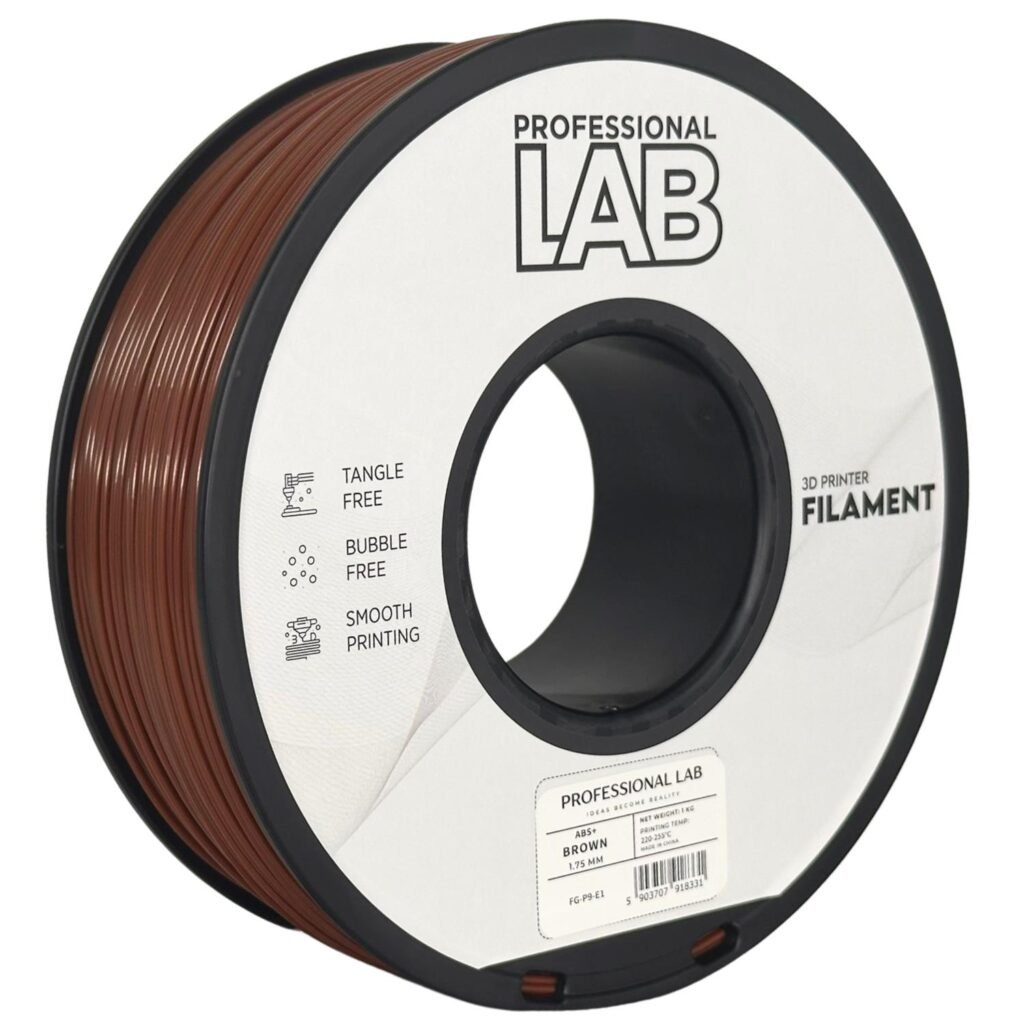 ABS+ brown 1 kg 3D spausdinimo filamentas