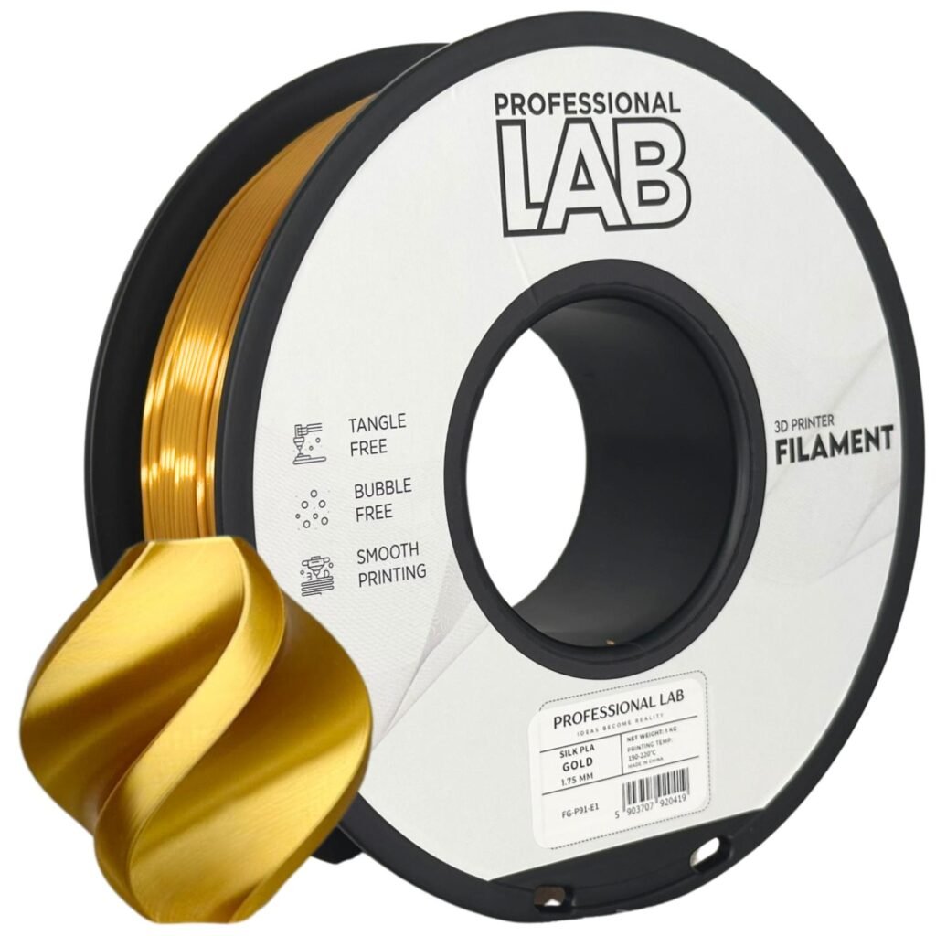 Silk PLA gold 1 kg 3D spausdinimo filamentas