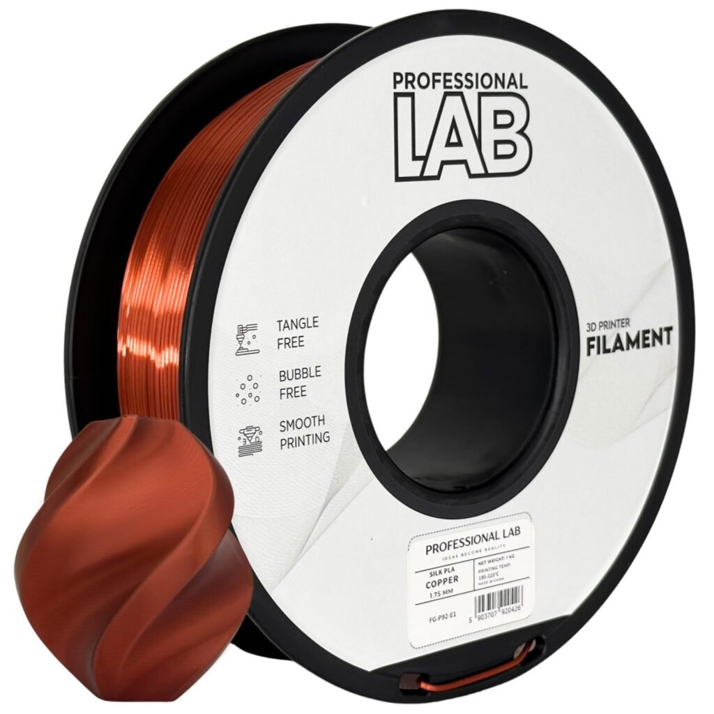 Silk PLA copper 1 kg 3D spausdinimo filamentas