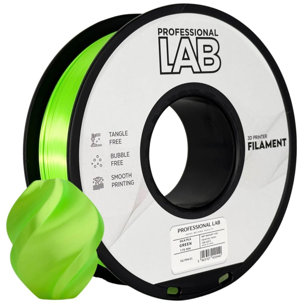 Silk PLA green 1 kg 3D spausdinimo filamentas