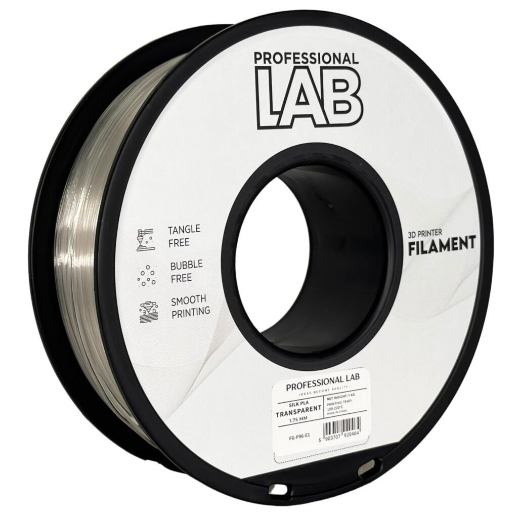Silk PLA transparent 1 kg 3D spausdinimo filamentas