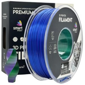 Silk PLA Tri Color blue green purple 1 kg 3D spausdinimo filamentas