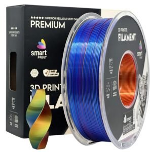 Silk PLA Tri Color red yellow blue (1 kg) 3D spausdinimo filamentas