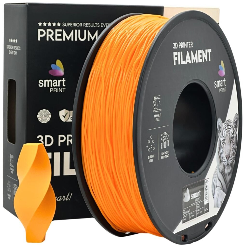 TPU orange 1 kg 3D spausdinimo filamentas