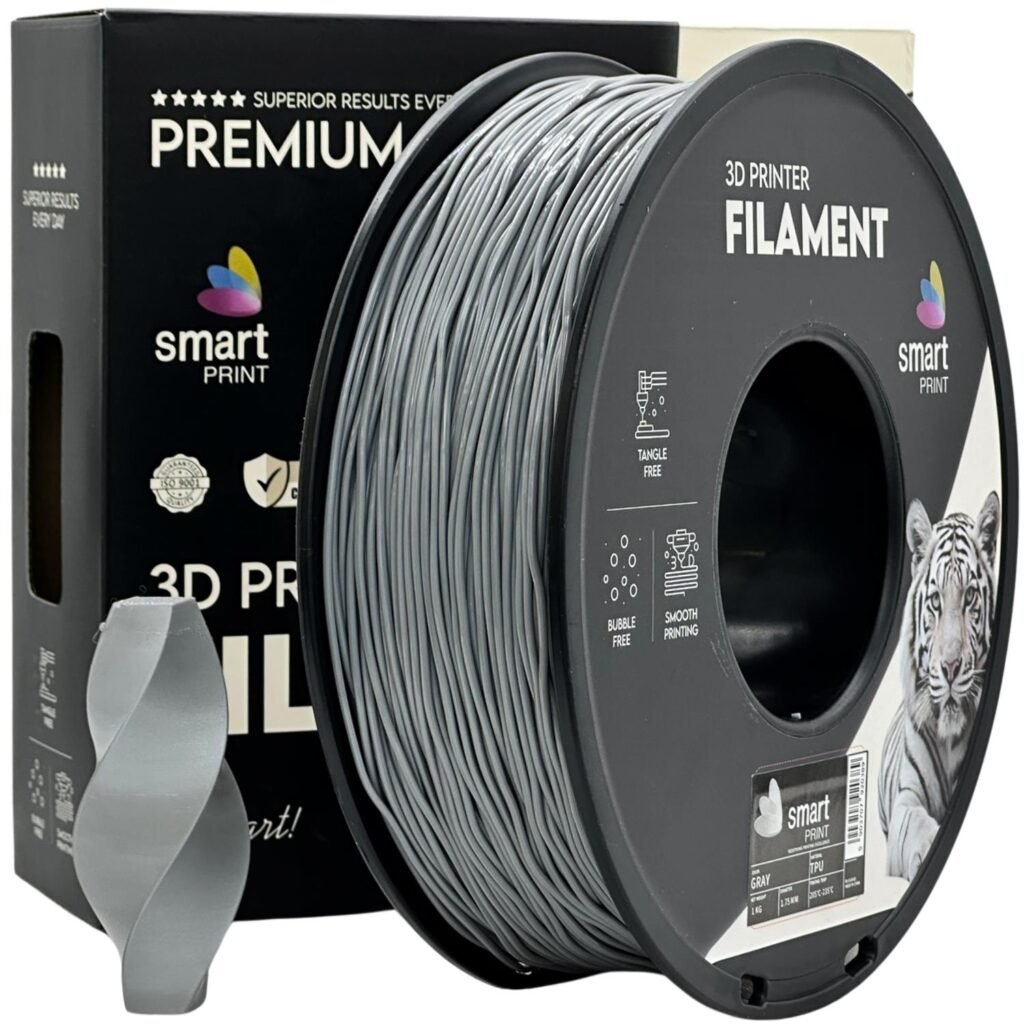 TPU gray 1 kg 3D spausdinimo filamentas