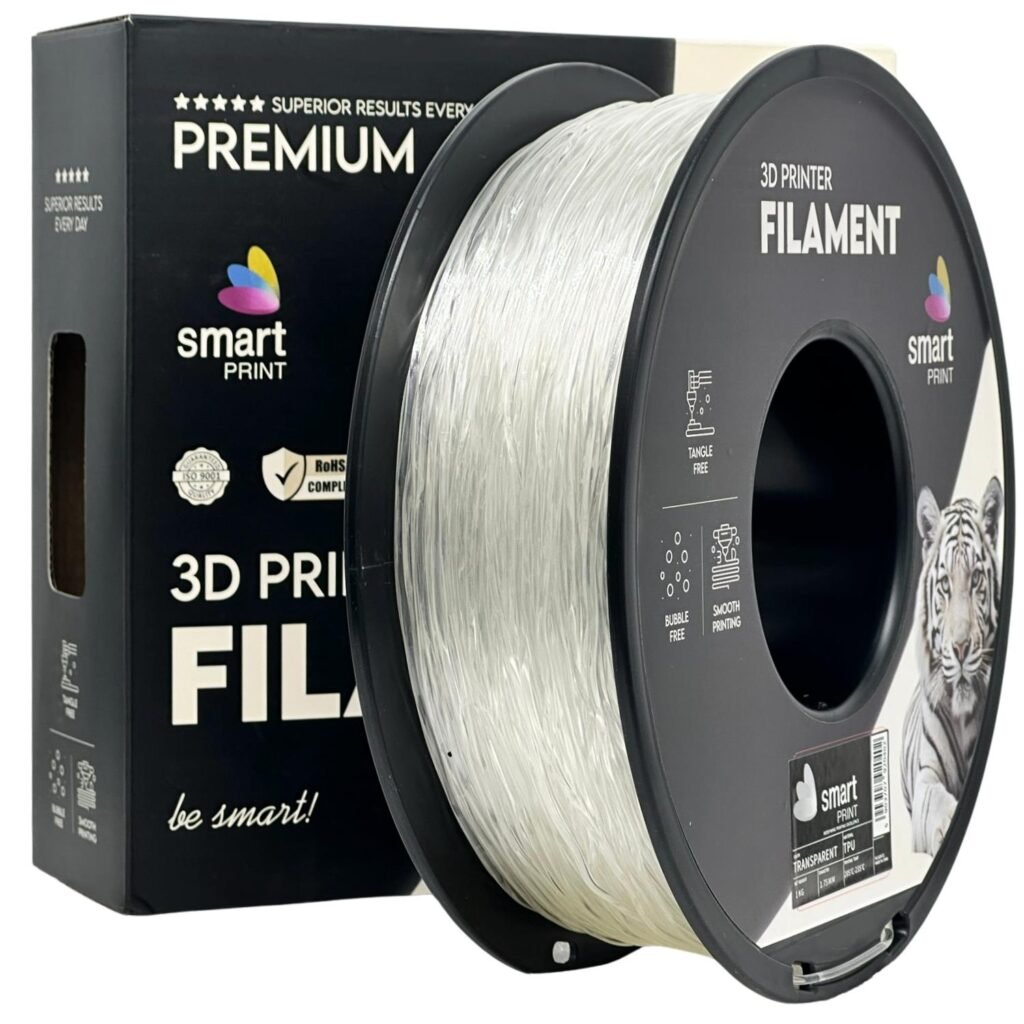 TPU transparent 1 kg 3D spausdinimo filamentas