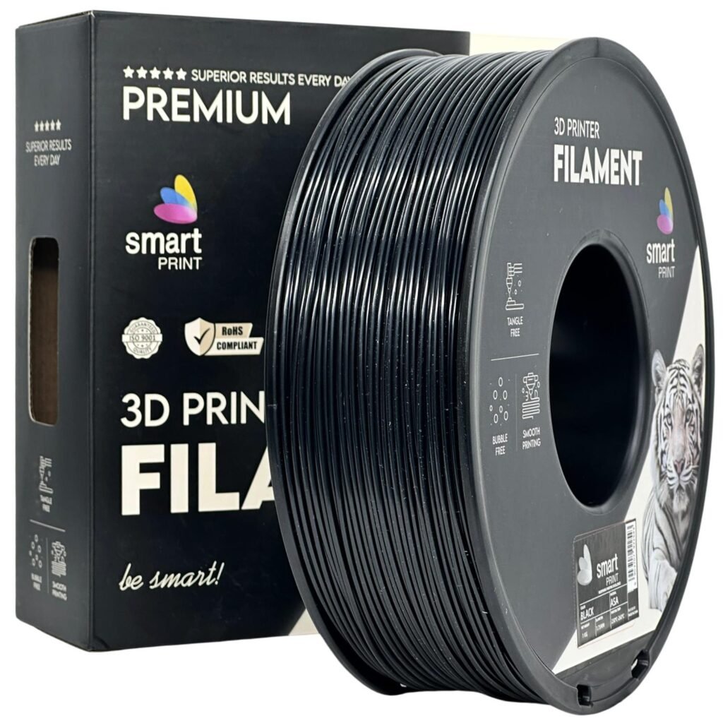 ASA black 1 kg 3D spausdinimo filamentas