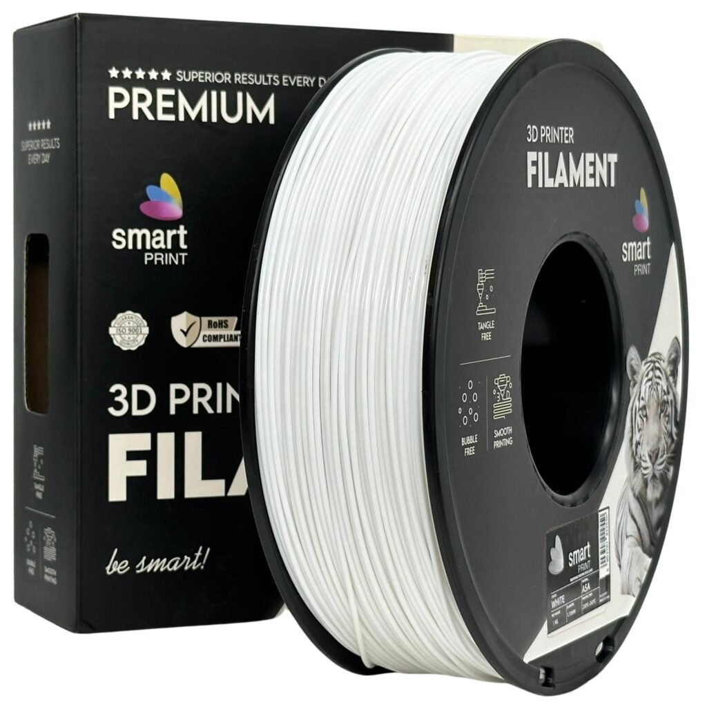 ASA white 1 kg 3D spausdinimo filamentas