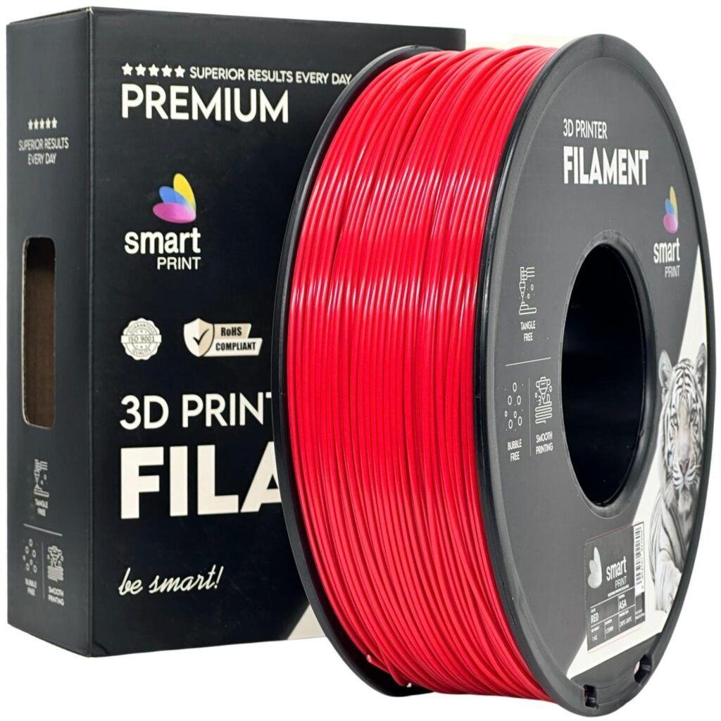 ASA red 1 kg 3D spausdinimo filamentas