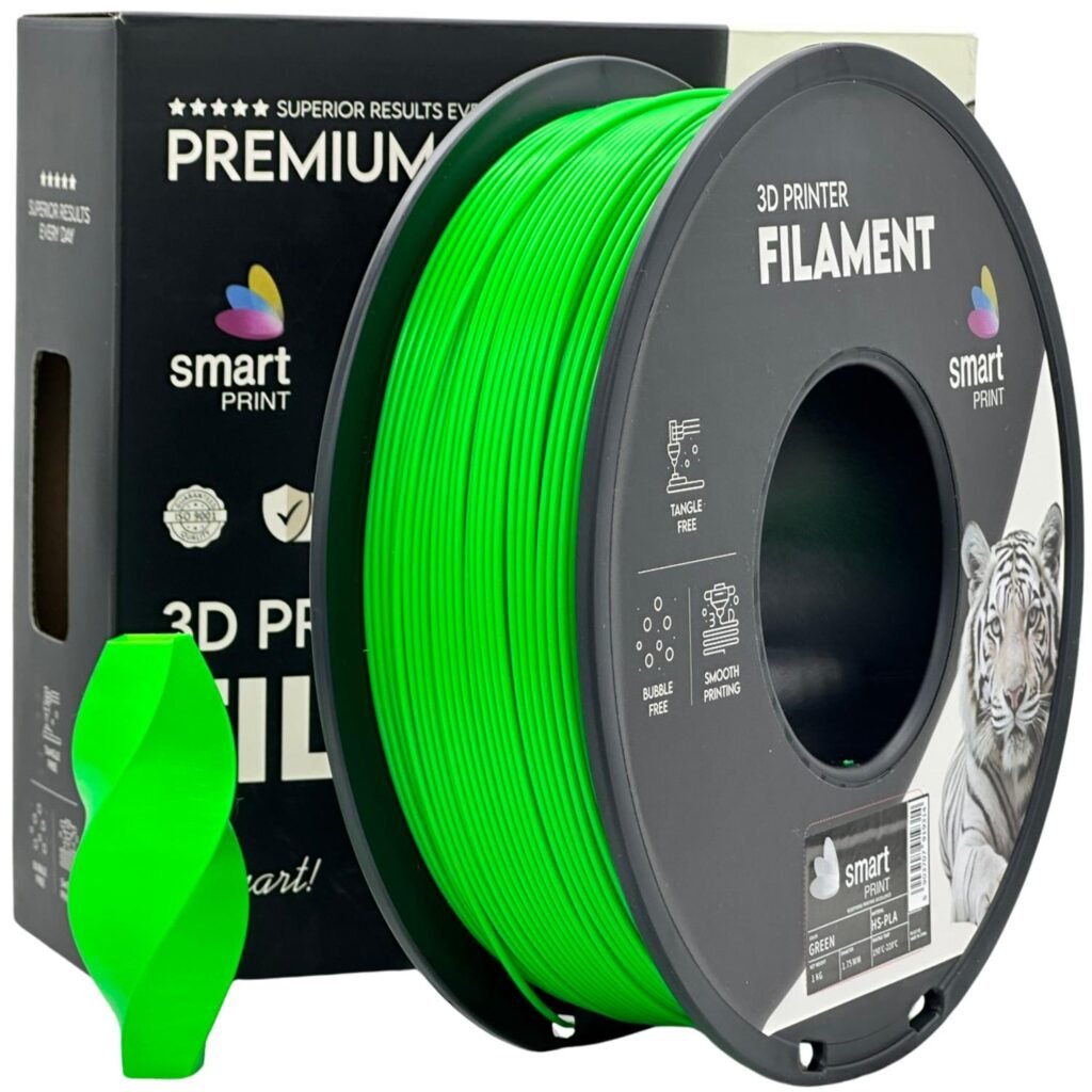 HS PLA green 1 kg 3D spausdinimo filamentas