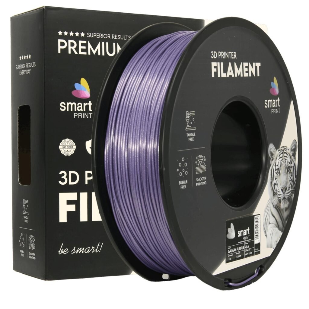 PLA galaxy purple 1 kg 3D spausdinimo filamentas