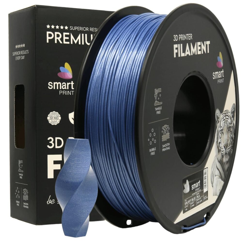 PLA galaxy blue 1 kg 3D spausdinimo filamentas