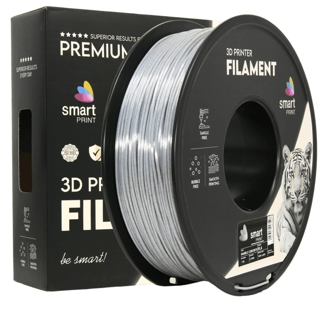 PLA marble concrete 1 kg 3D spausdinimo filamentas