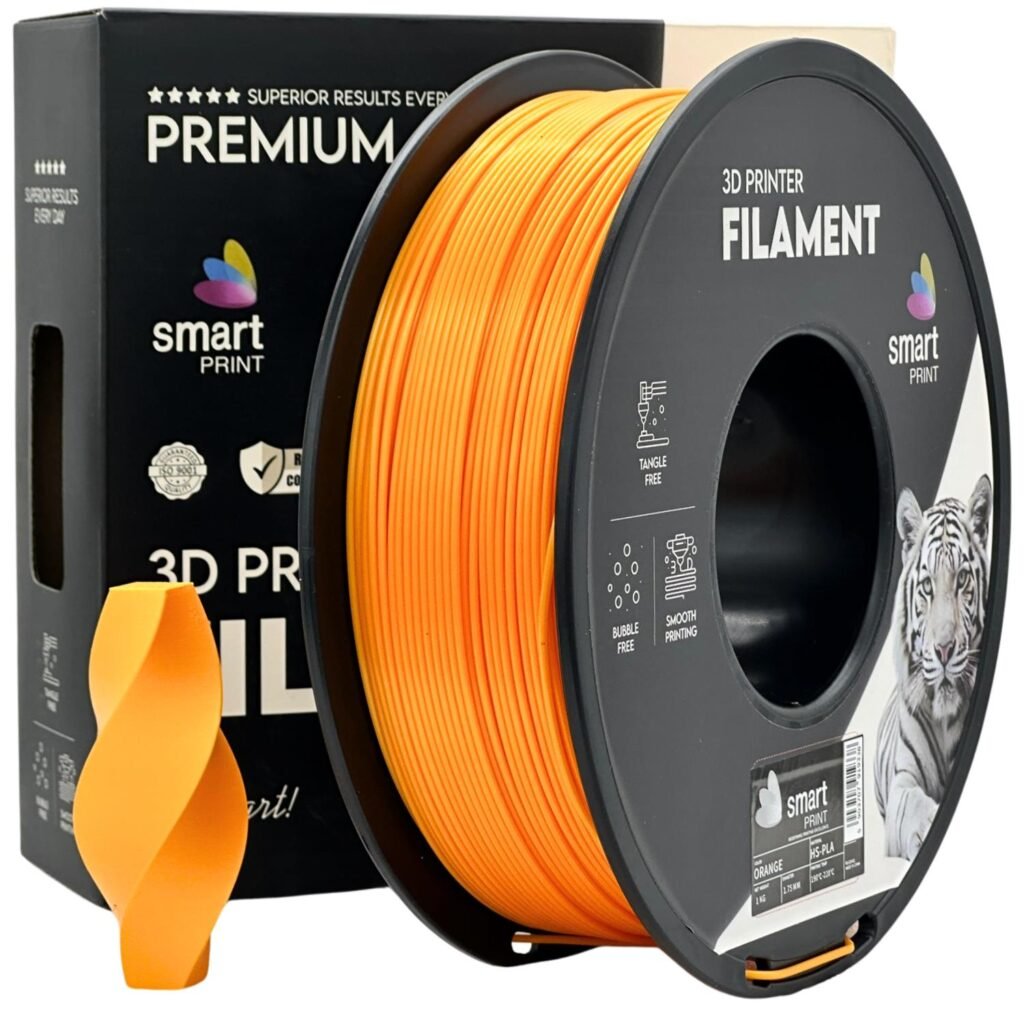 HS PLA orange 1 kg 3D spausdinimo filamentas