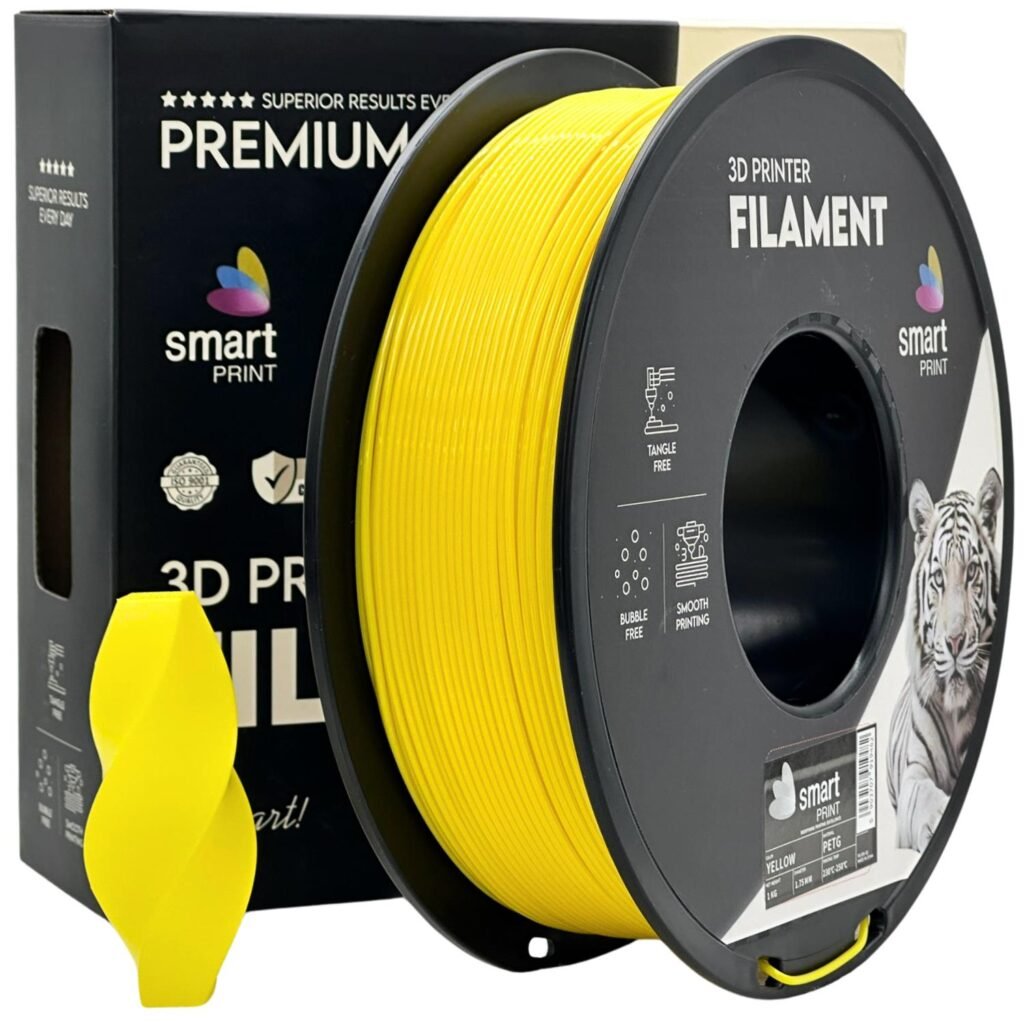PETG yellow 1 kg 3D spausdinimo filamentas