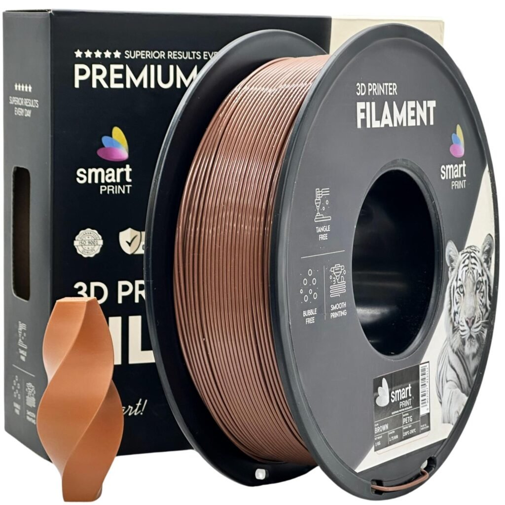 PETG brown 1 kg 3D spausdinimo filamentas