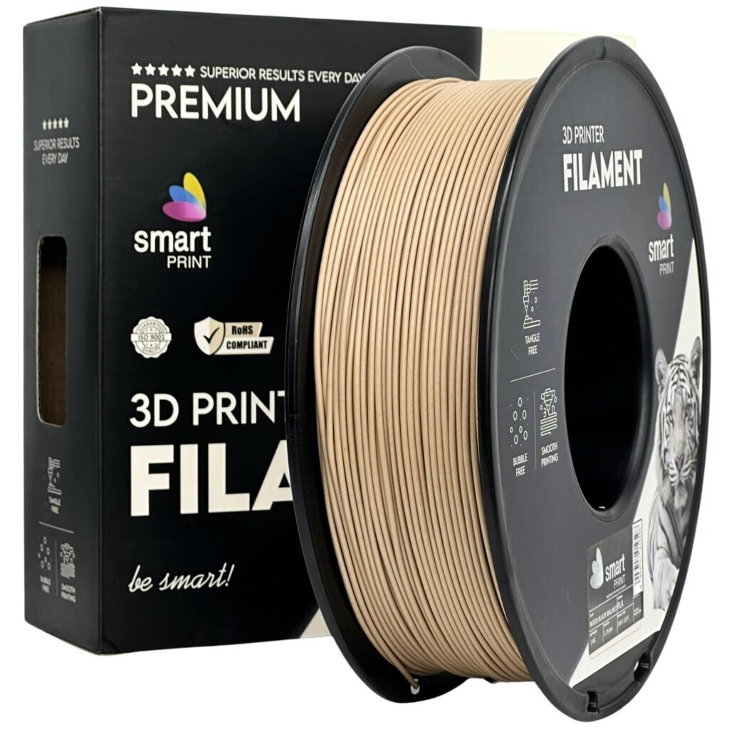 PLA wood black walnut 1 kg 3D spausdinimo filamentas