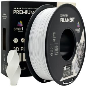 PLA+ white 1 kg 3D spausdinimo filamentas
