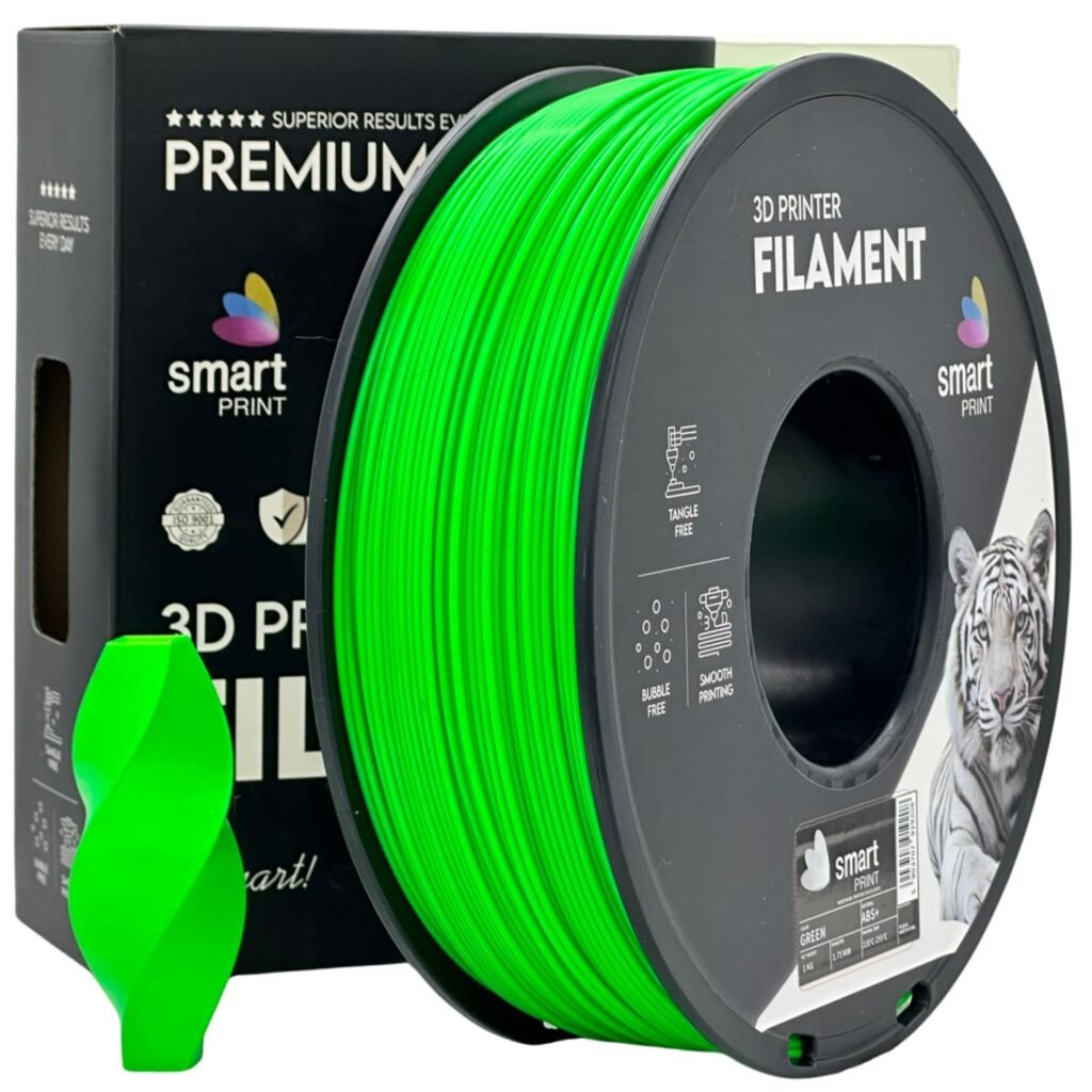 ABS+ green 1 kg 3D spausdinimo filamentas