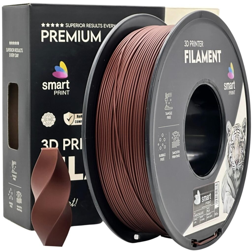PLA chocolate 1 kg 3D spausdinimo filamentas