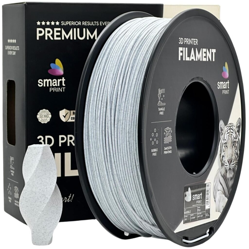 PLA marble 1 kg 3D spausdinimo filamentas