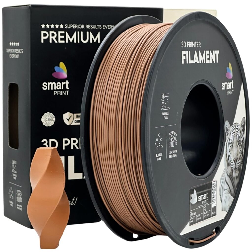 PLA brown 1 kg 3D spausdinimo filamentas