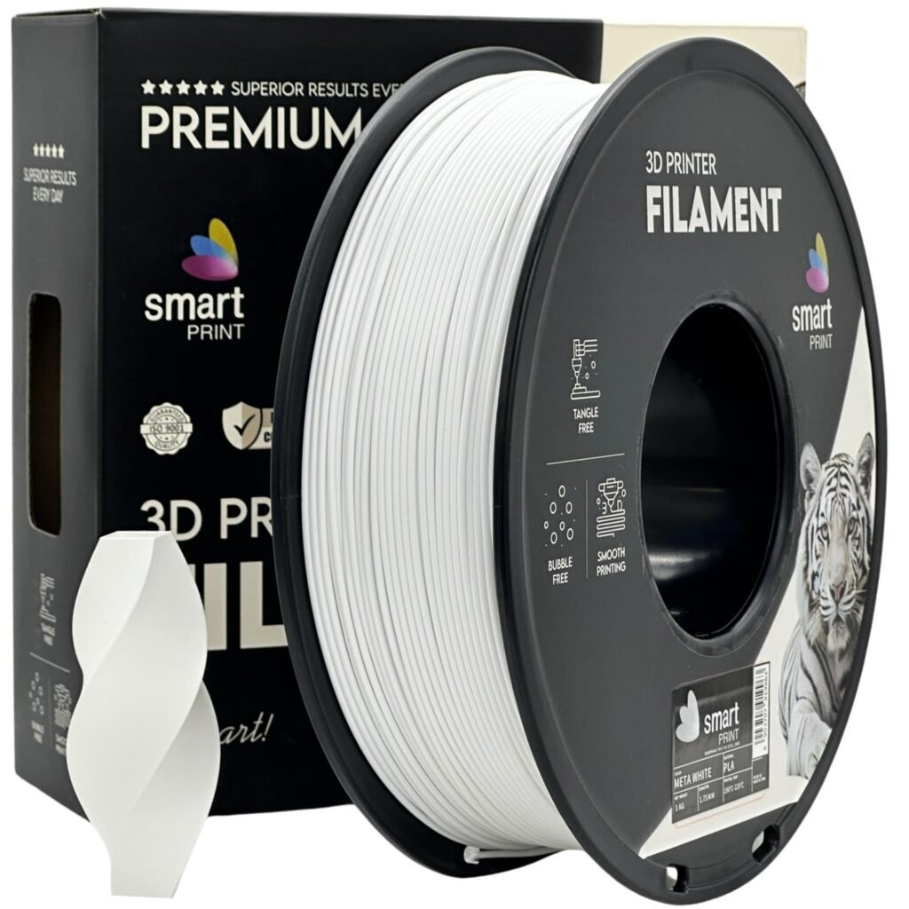 PLA meta white 1 kg 3D spausdinimo filamentas