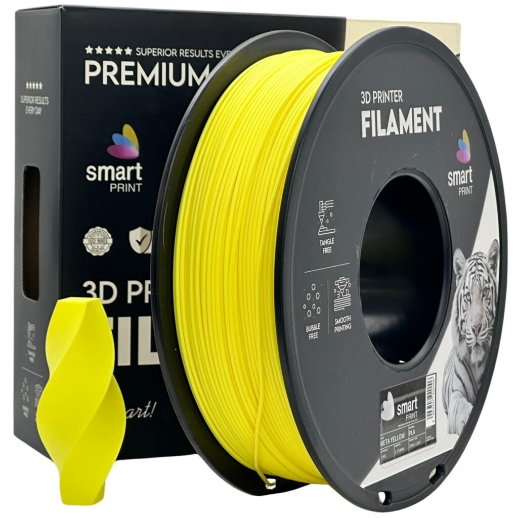 PLA meta yellow 1 kg 3D spausdinimo filamentas