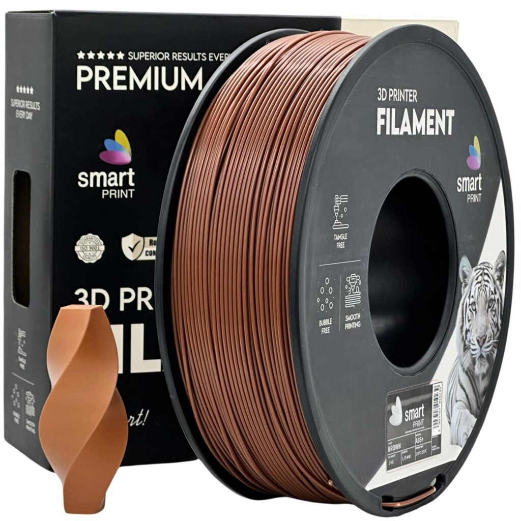 ABS+ brown 1 kg 3D spausdinimo filamentas