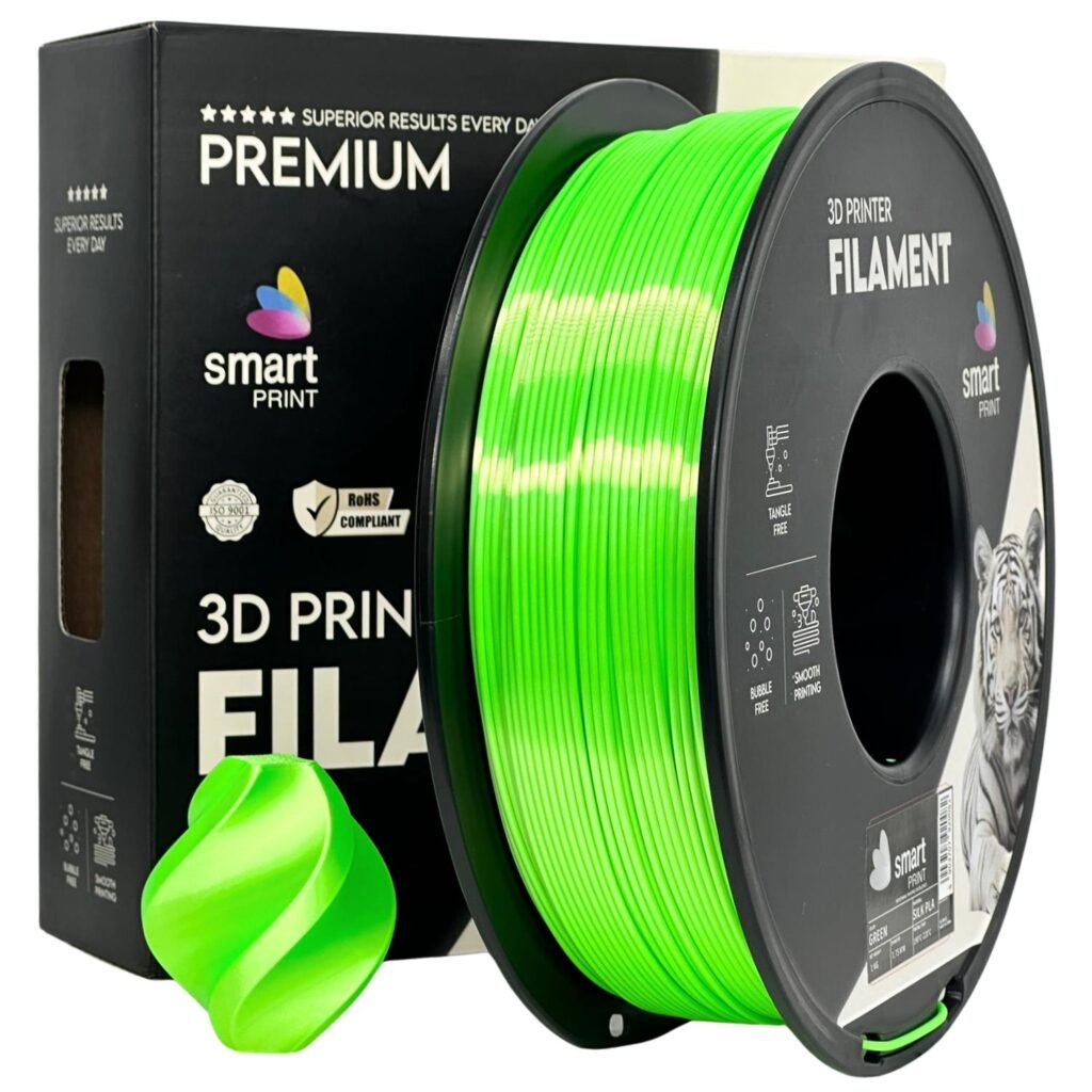 Silk PLA green 1 kg 3D spausdinimo filamentas